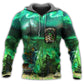 Irish Pirate Booze And Booty Green - 3D Hoodie