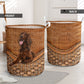 Irish Setter Dog Love Life - Laundry Basket - Owls Matrix LTD