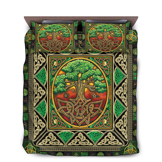 Irish Celtic Tree Bedding Cover For Cozy Bedroom Decor