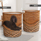 Irish Water Spaniel Dog Rattan Teaxture - Laundry Basket - Owls Matrix LTD