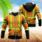 Iron Worker Orange Industrial Style - 3D Hoodie