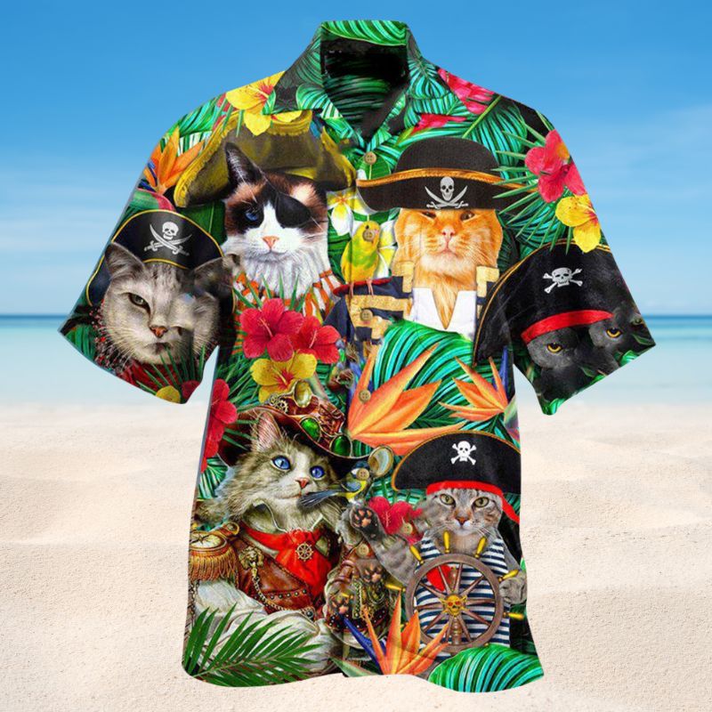 It Is Pirate Life For Me Cats Edition – Hawaiian Shirt