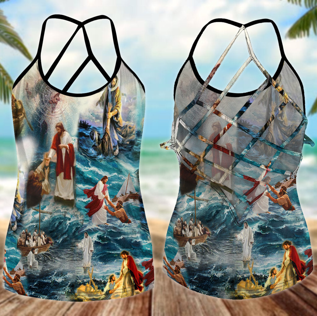 Jesus Save My Life 7 – Hollow Tank Top