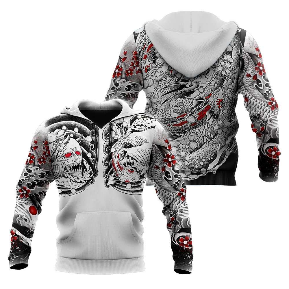 Japanese Art Tattoo Style – 3D Hoodie