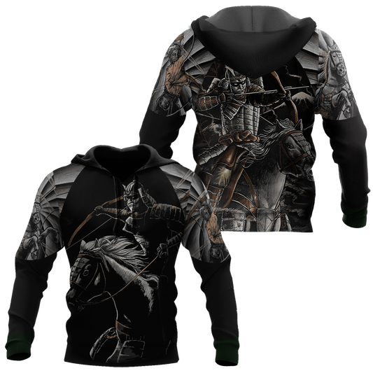 Japanese Samurai Art Design – 3D Hoodie
