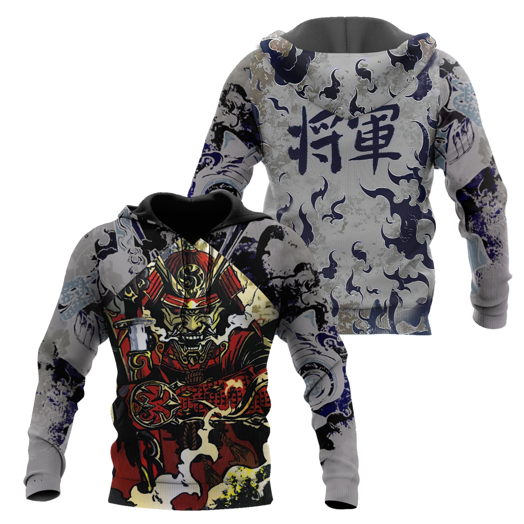 Japanese Samurai Art Style – 3D Hoodie