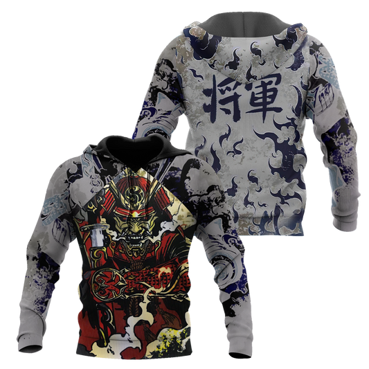 Japanese Samurai Art Style – 3D Hoodie