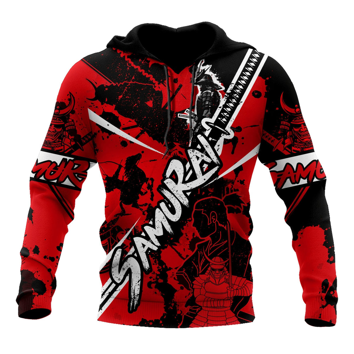 Japanese Samurai Tattoo Design Art – 3D Hoodie