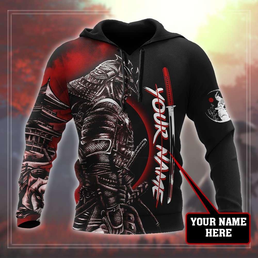 Japanese Samurai Tattoo Personalized Art – 3D Hoodie