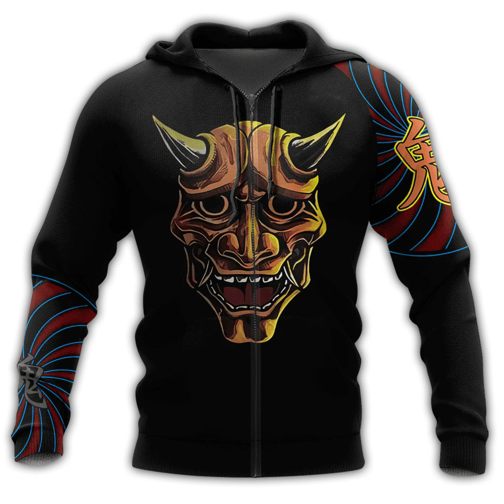 Japan Tattoo Dark Style - 3D Hoodie2