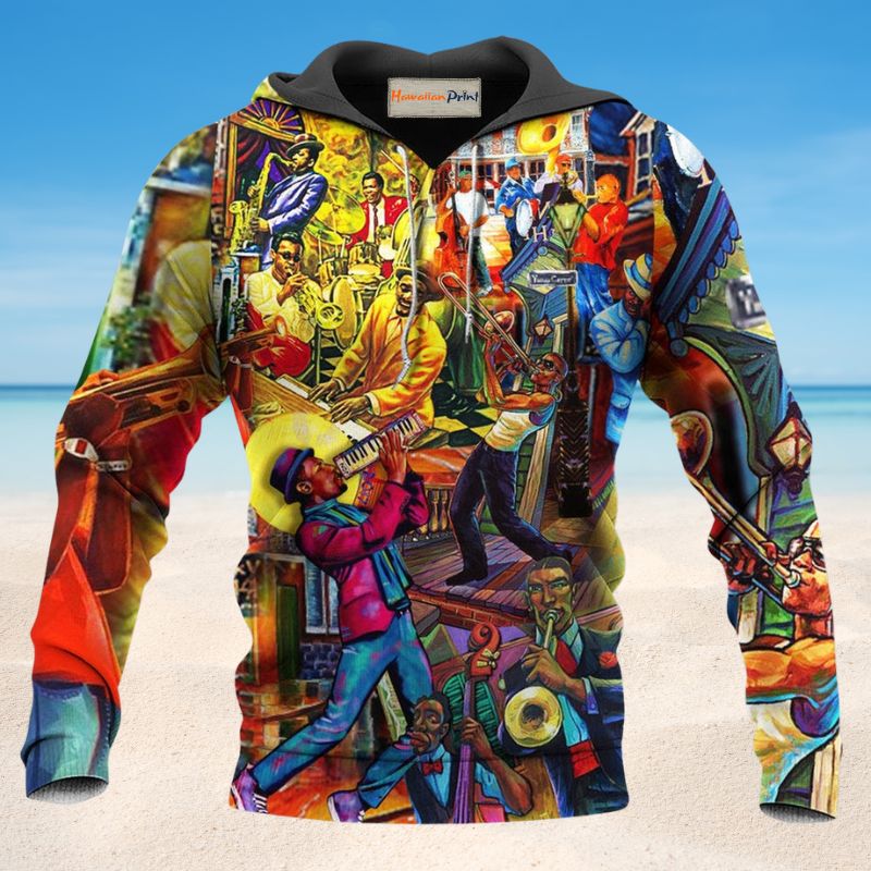 Jazz Music Colorful Style - 3D Hoodie