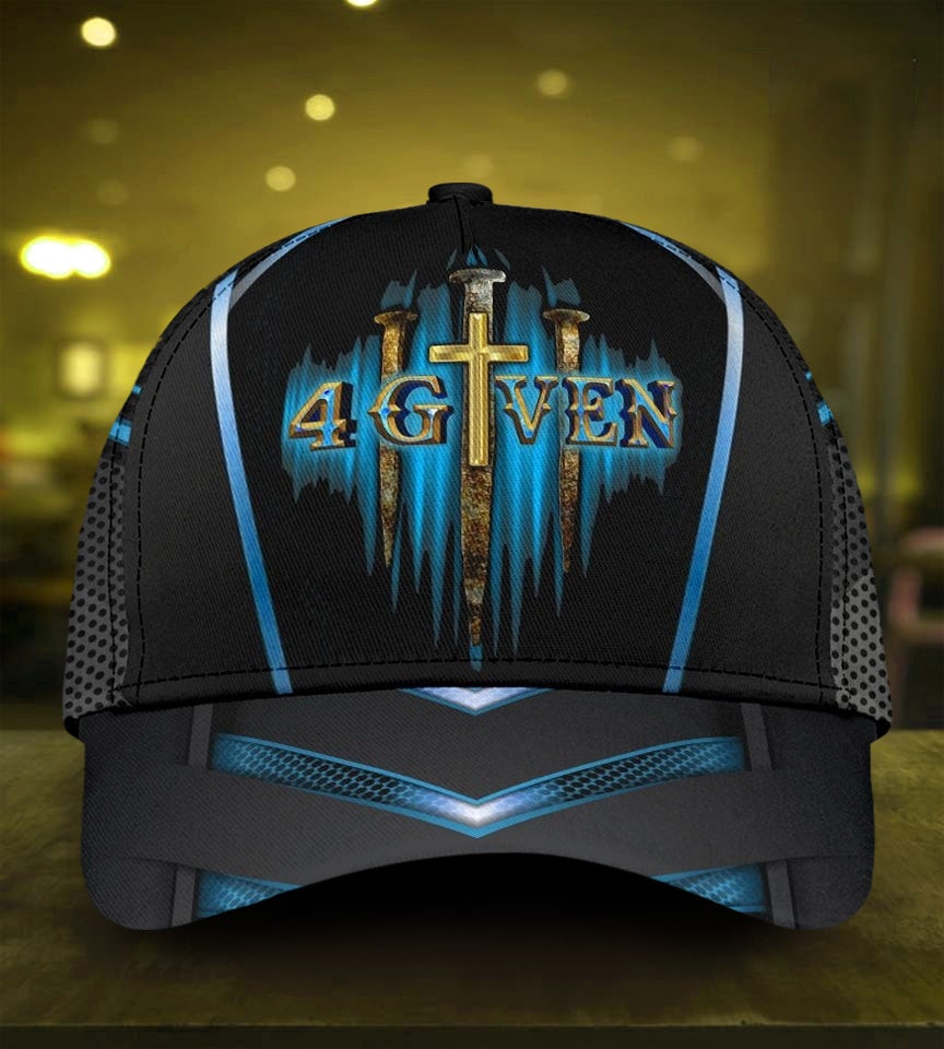 Faith Cross Nails Forgiven – Classic Cap