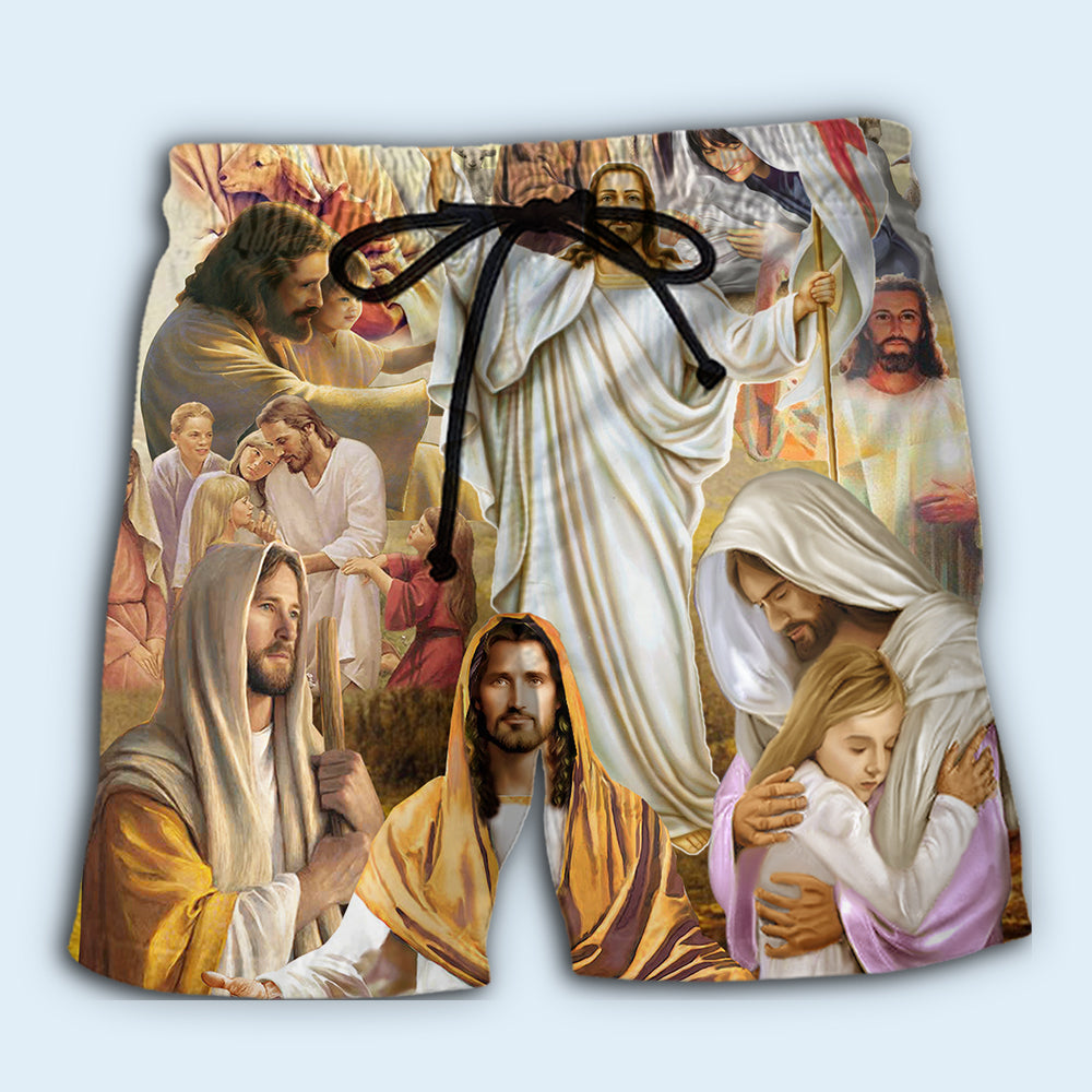 Faith And Hope Inspirational Warm Design – Beach Short
