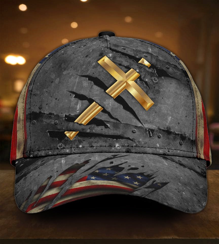 Faith Cross America Vibes – Classic Cap