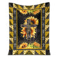 Jesus Cross On Sunflower Christian 50 x 60 Inch Flannel Blanket For Cozy Bedroom And Sofa Decor