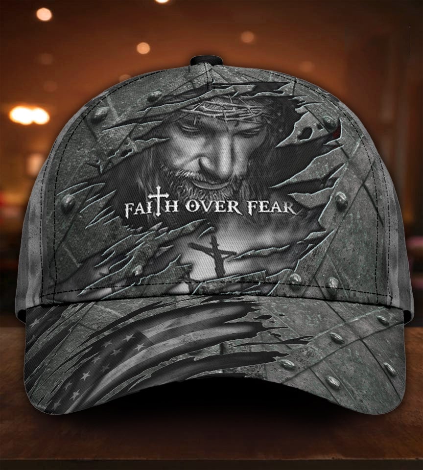 Faith Over Fear Black Style – Classic Cap