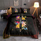 Jesus Faith Rose Butterfly Cross Dark Bedding Cover For Faith Bedroom Decor