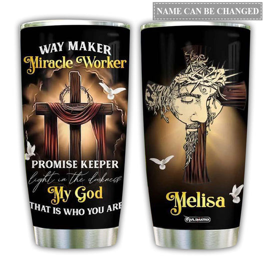 Jesus God Faithful Path Personalized 20 Oz Tumbler For Coffee Travel And Daily Use