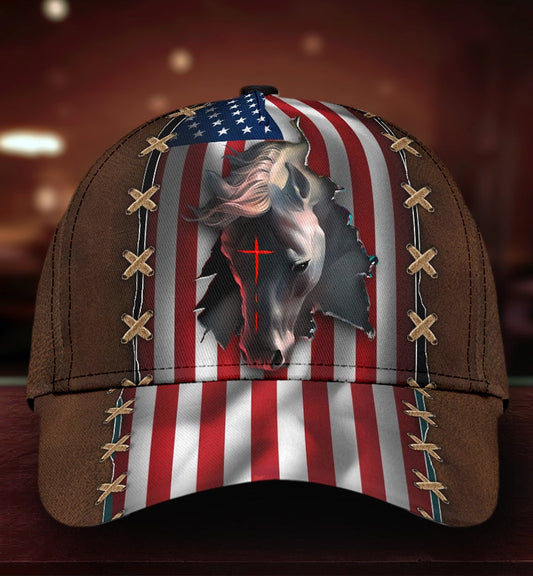 Faith Horse American Flag – Classic Cap