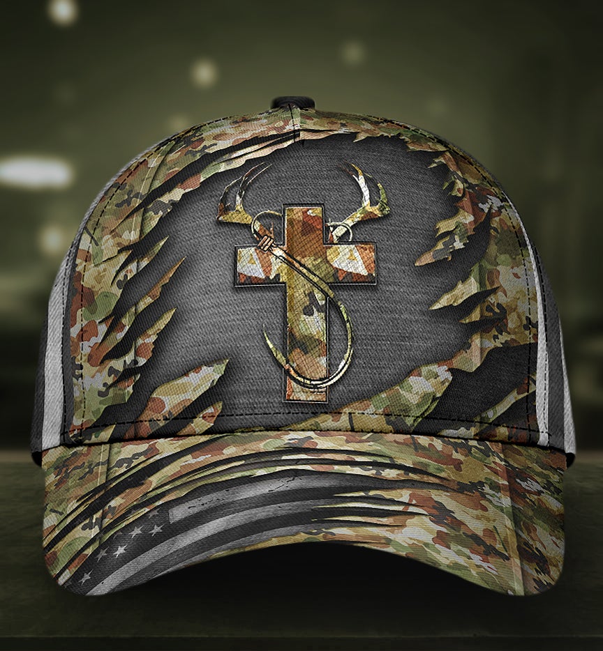 Faith Hunting Fishing Camo – Classic Cap