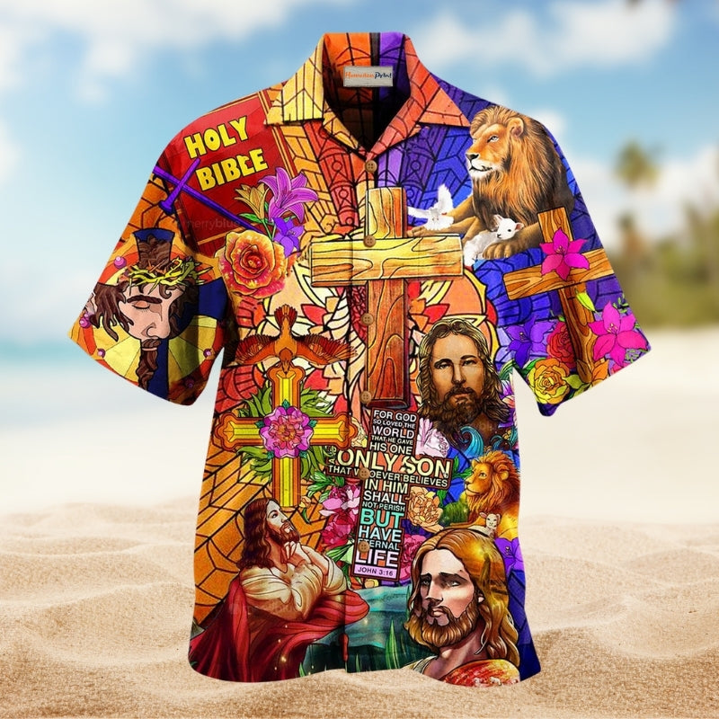 Jesus Lion And Flowers Limited Edition – Hawaiian Shirt