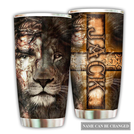 Jesus Lion Love God With Personalized 20 Oz Tumbler