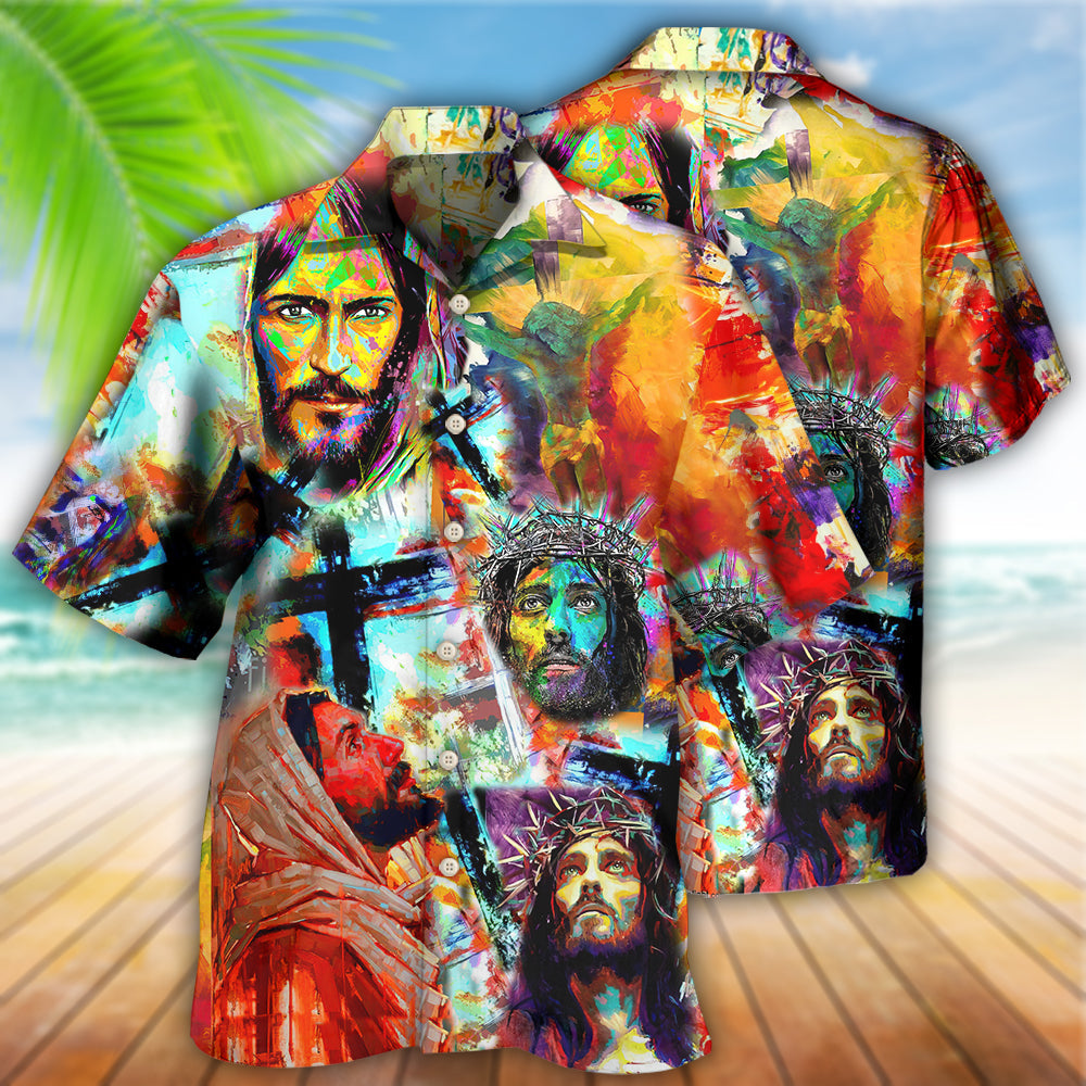 Jesus Lion Peace Faith Art – Hawaiian Shirt