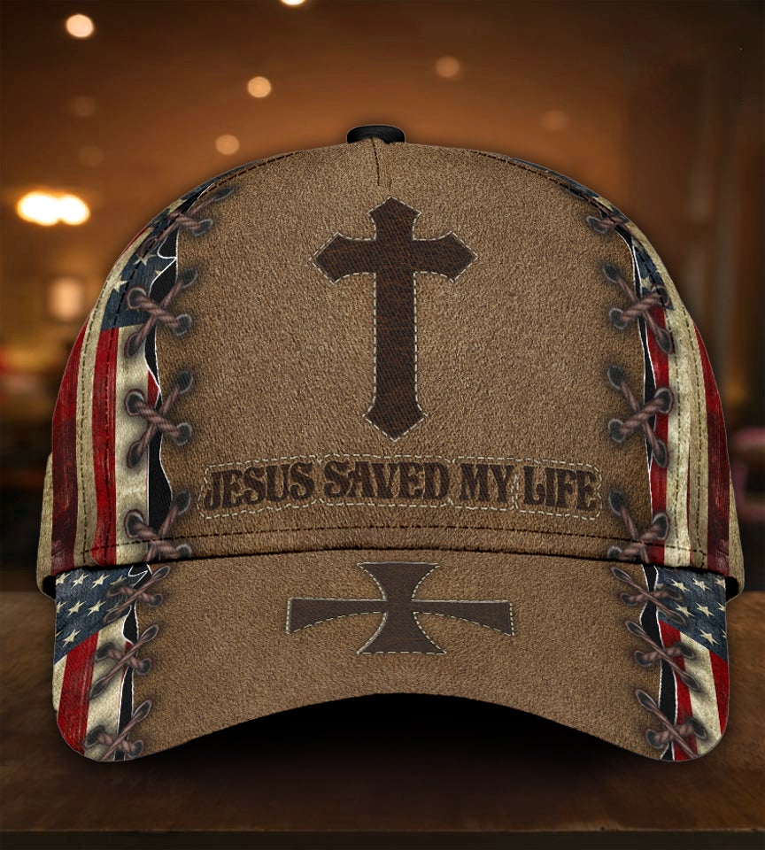 Faith Saved My Life American Flag – Classic Cap