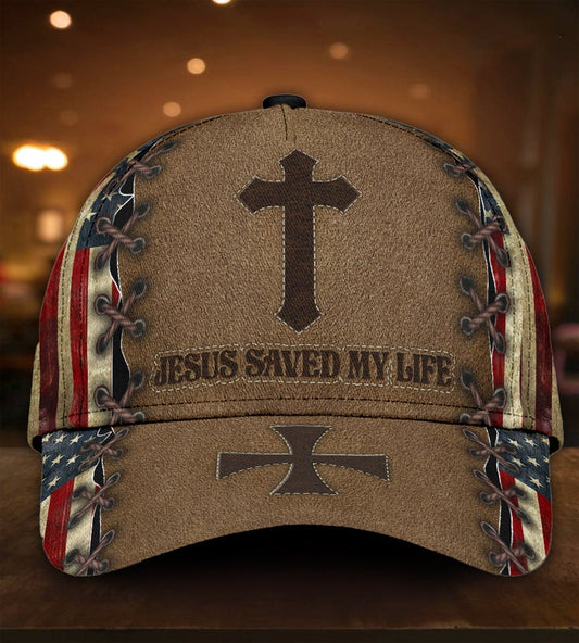 Faith Saved My Life American Flag – Classic Cap