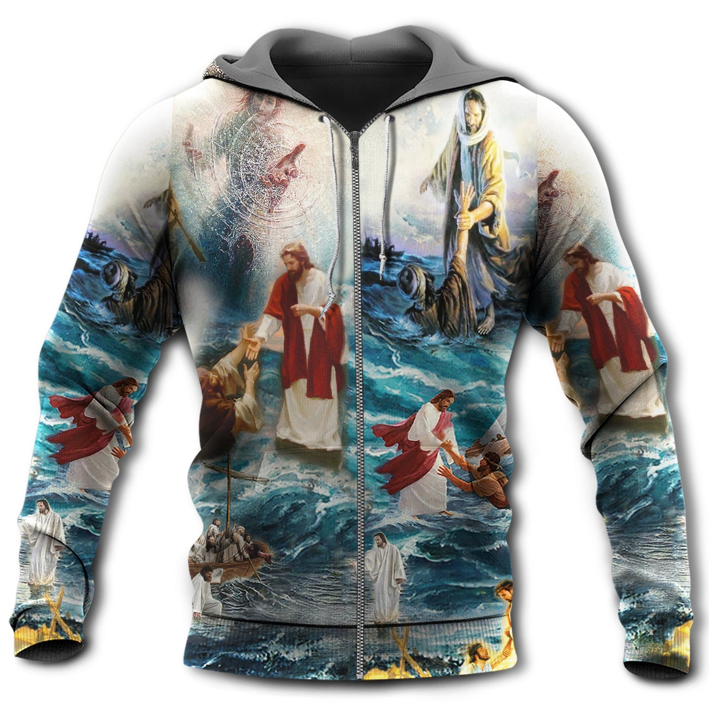 Jesus Saved My Life Faith Quote – 3D Hoodie