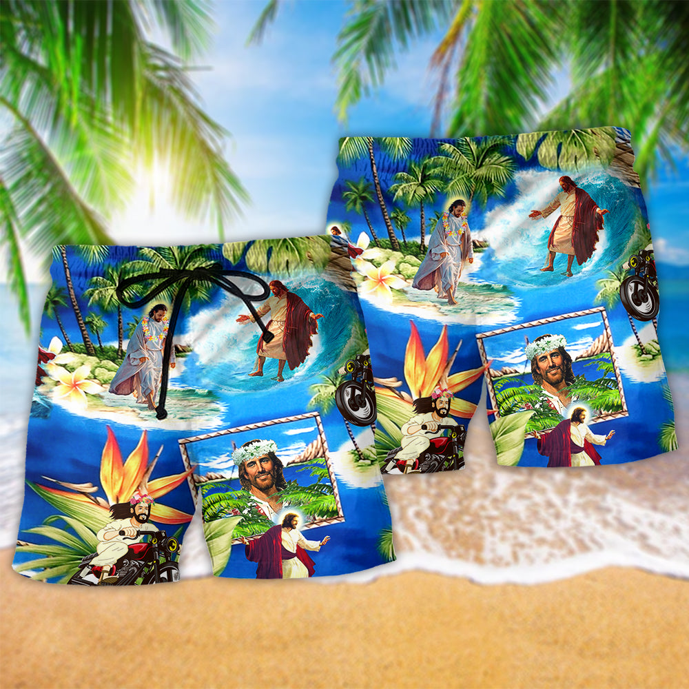 Jesus Stay Cool Summer Faith - Beach Short