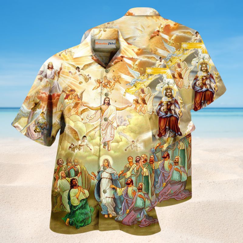Jesus True King Of The Universe Edition – Hawaiian Shirt