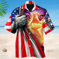 Jesus Lion Fire America Style – Hawaiian Shirt