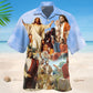 Jesus Sky Background Style – Hawaiian Shirt