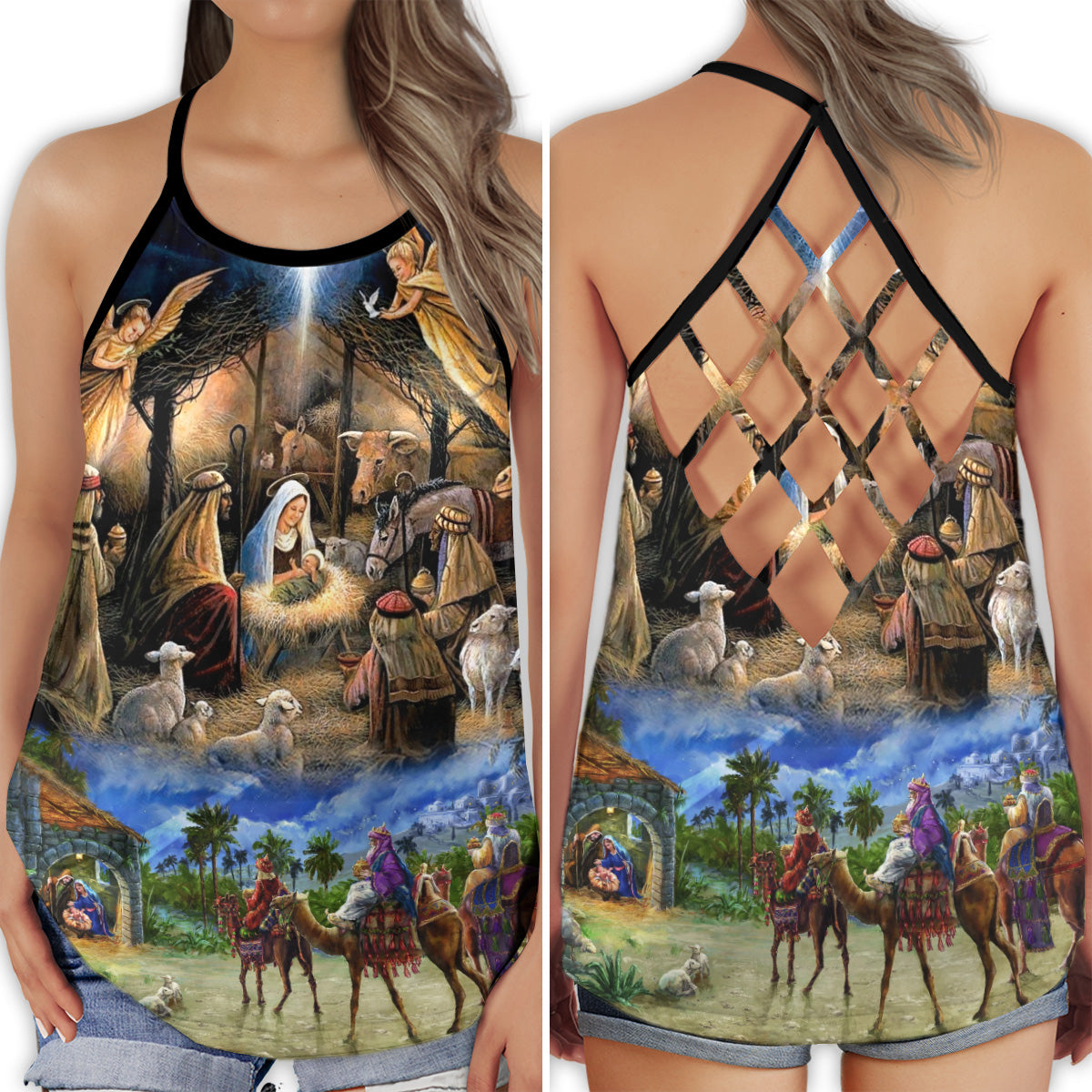 Faith Brings Happiness Collection – Hollow Tank Top