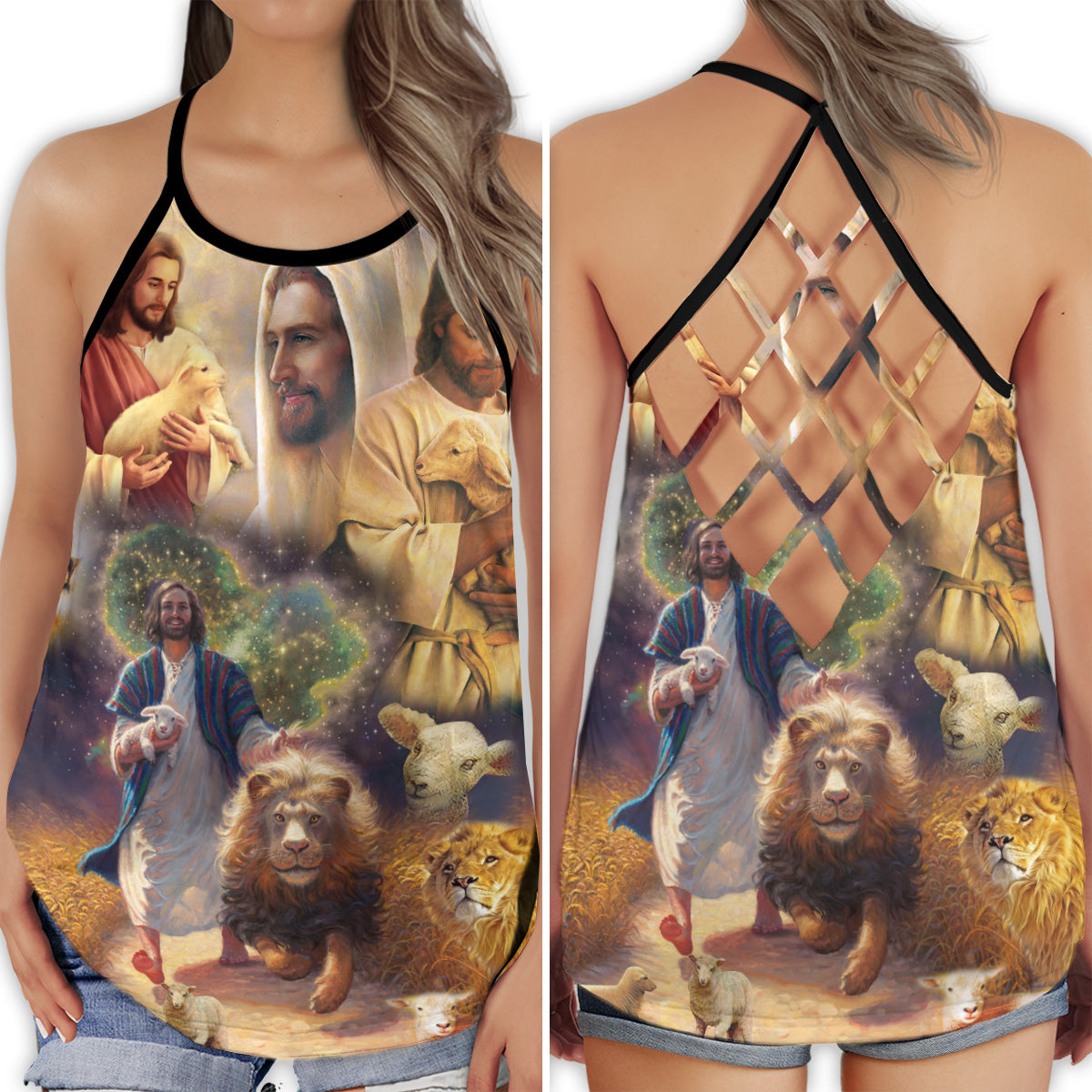 Faith Save Soul Animal Collection – Hollow Tank Top