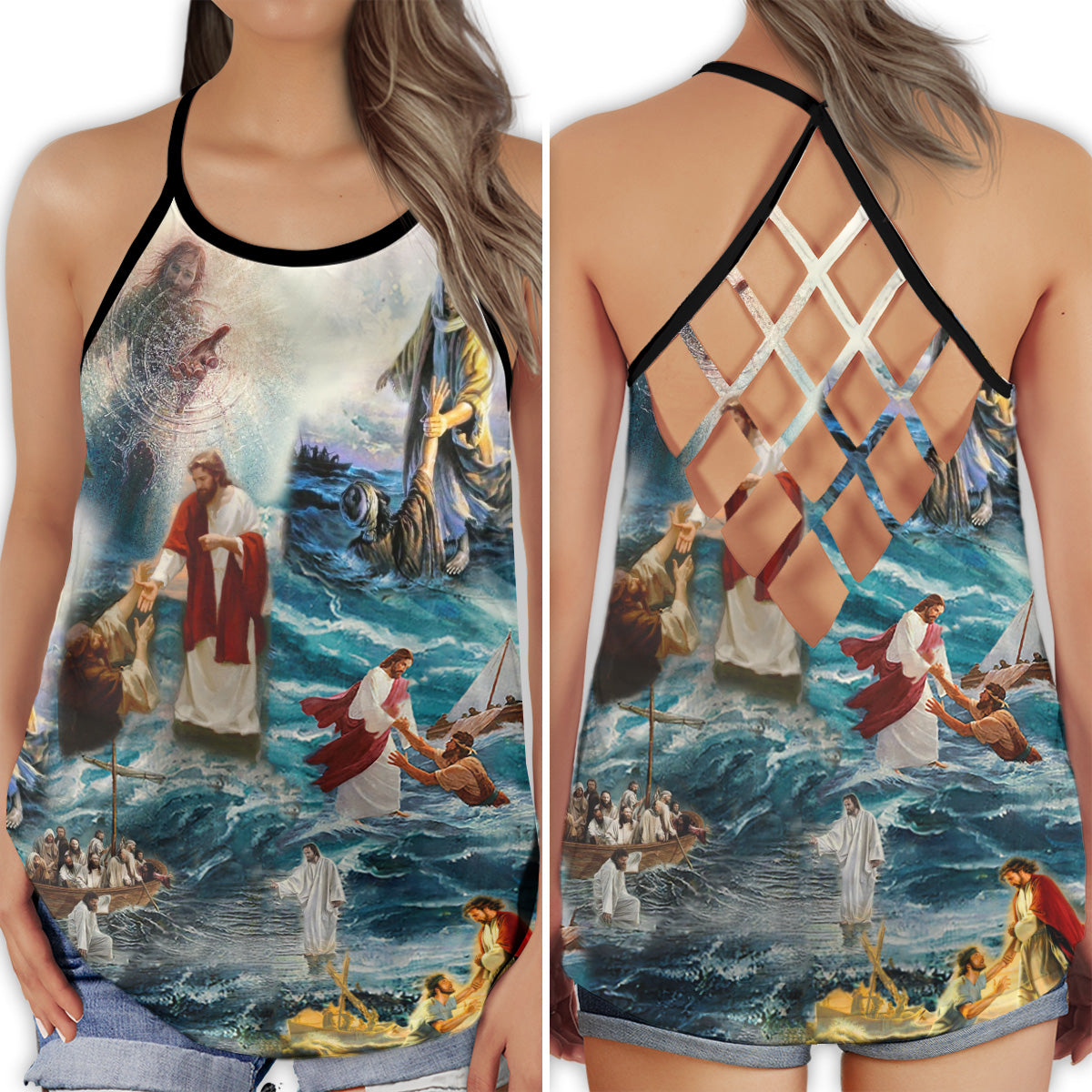 Faith Savior Life Collection – Hollow Tank Top