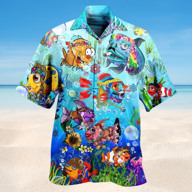 Joy To The Fishes In The Deep Blue Sea Edition – Hawaiian Shirt