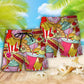 Colorful Junk Food Pop – Beach Short