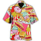 Colorful Junk Food Pop Art – Hawaiian Shirt