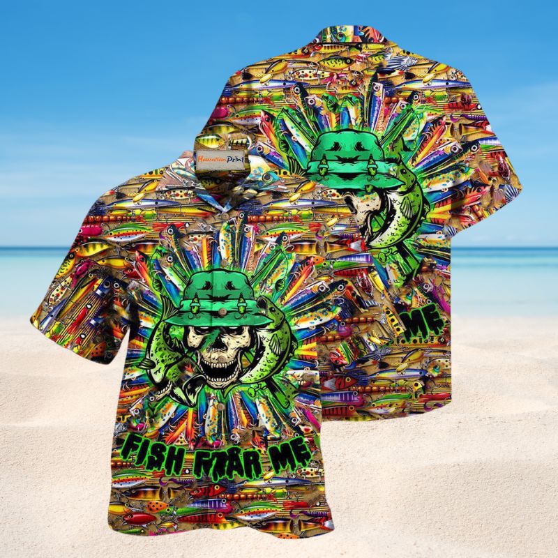 Just A Man Who Loves Fishing Skull Edition – Hawaiian Shirt