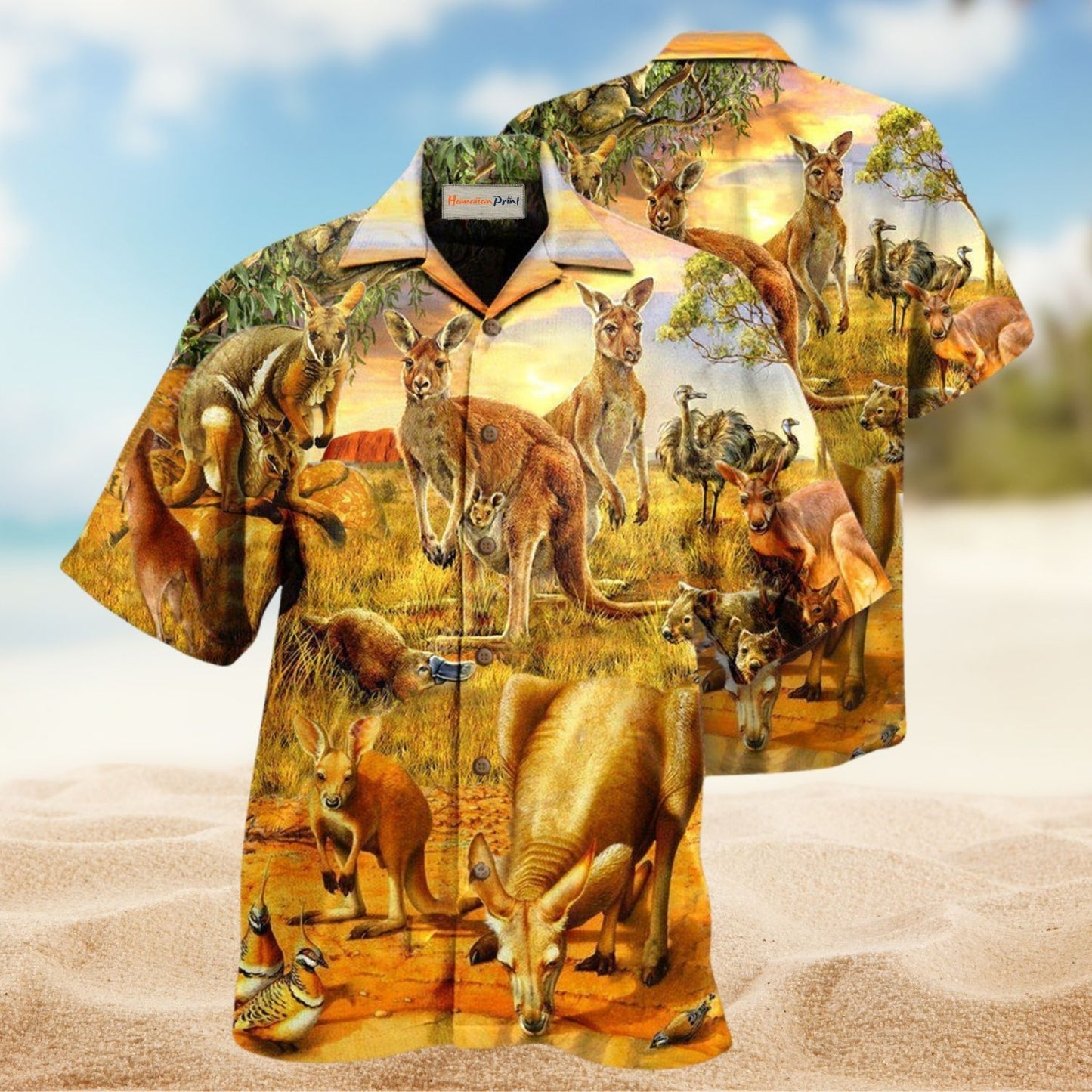 Kangaroo Spirit Animal Edition – Hawaiian Shirt