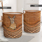 Kangaroo Rattan Teaxture - Laundry Basket - Owls Matrix LTD