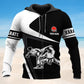 Karate Black White Personalized - 3D Hoodie2