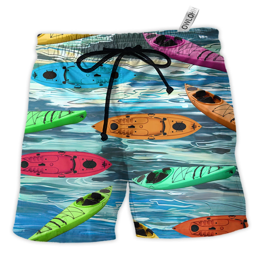 Beach Short / Adults / S Kayaking It's Time For Kayaking - Beach Short - Owls Matrix LTD