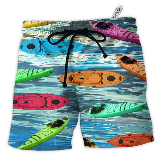 Beach Short / Adults / S Kayaking It's Time For Kayaking - Beach Short - Owls Matrix LTD