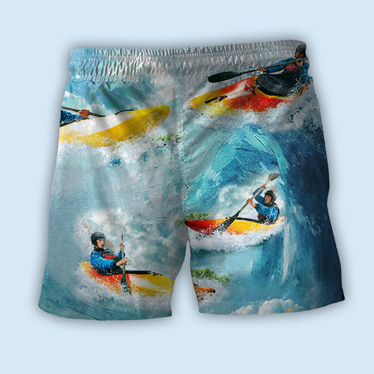Kayaking Water Sport Colorful - Beach Short