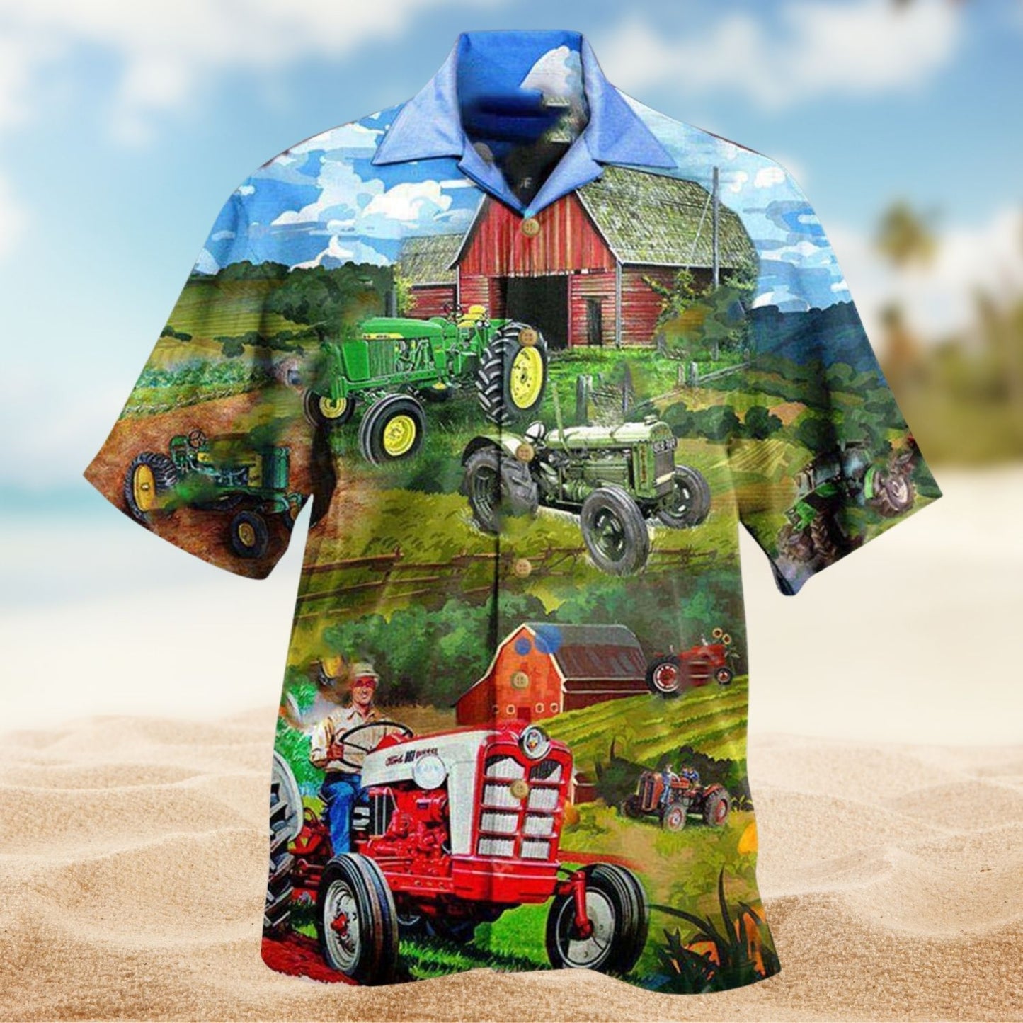 Keep Calm And Drive A Tractor Edition – Hawaiian Shirt