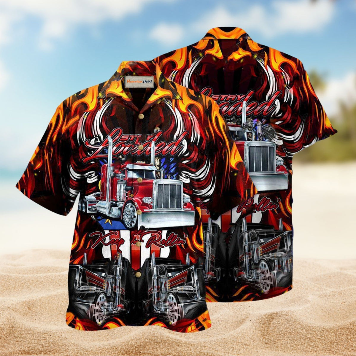 Keep On Rolling Truckers Edition – Hawaiian Shirt