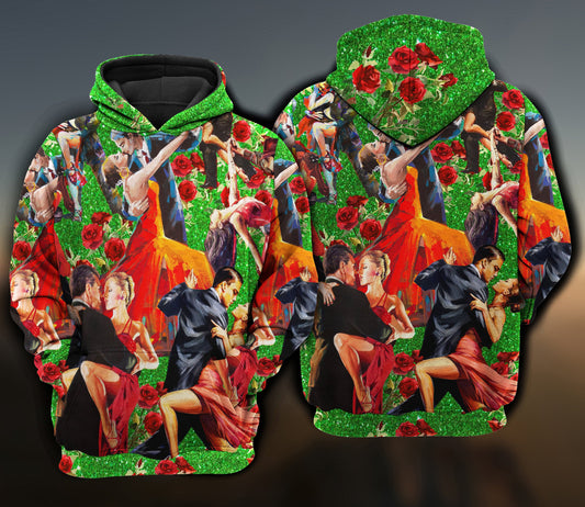 Keep Calm Salsa Dance Music Art – 3D Hoodie